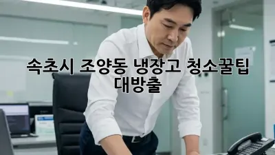 속초시 조양동 냉장고 청소✨꿀팁 대방출!